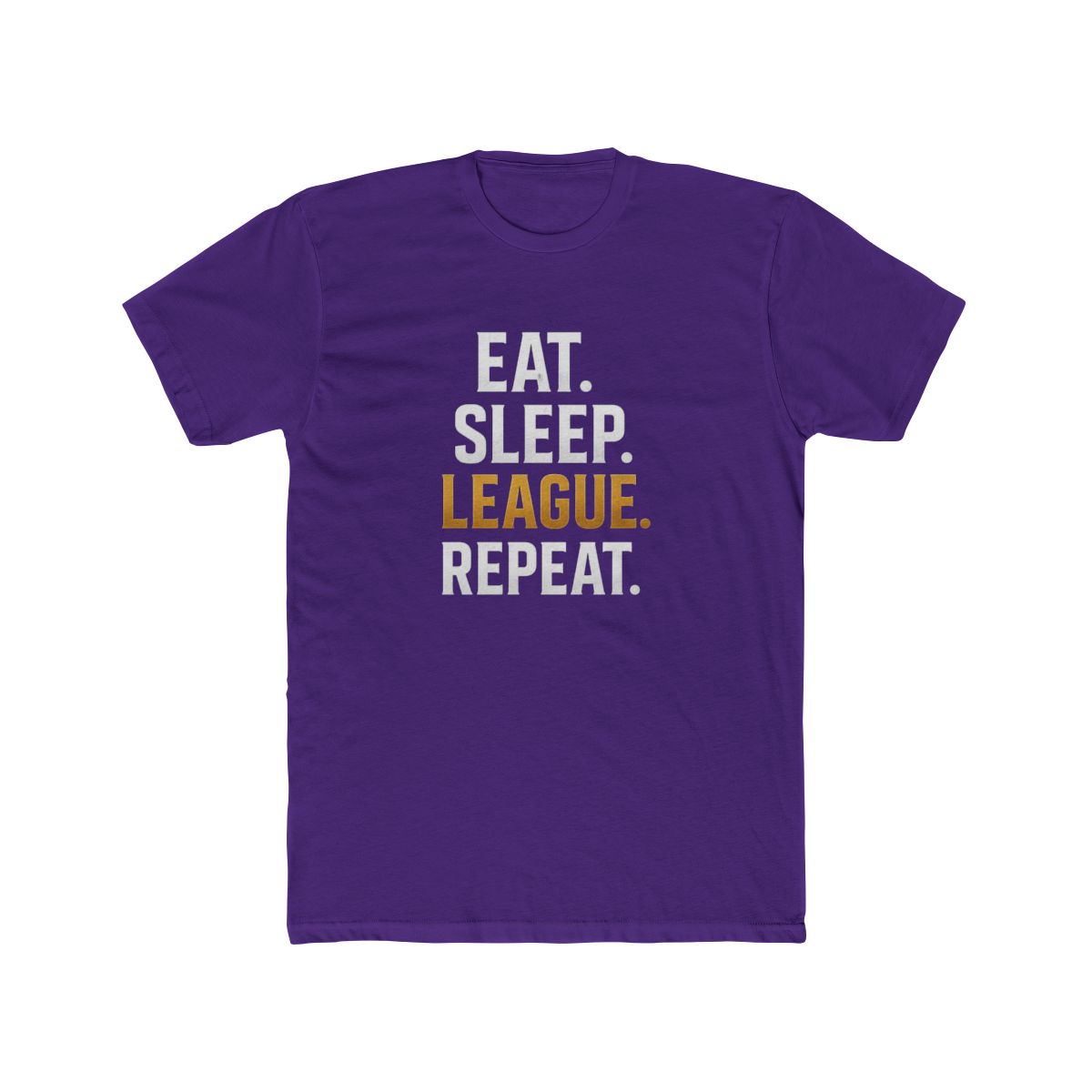 Eat Sleep League Repeat LoL T Shirt - Gamer Life Minimalist Design