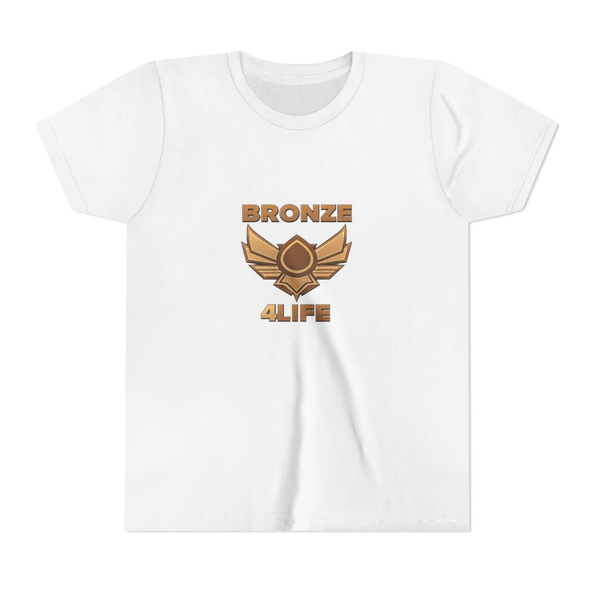 Funny Bronze 4 Life Hi-Lo Hem Kids T Shirt - Gamer Tan Pride Gift